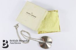 Georg Jensen Silver Pendant and Chain