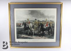 After Henry Martens (1860) Coloured Print 'The Life Guards'