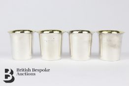 Four Tesi Swedish Silver Vodka Tots