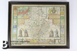 Speede (John) Map of Cambridgeshire