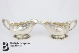 Pair of Silver Swedish Sauceboats