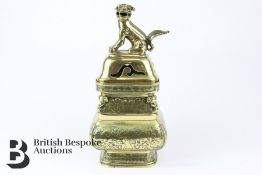 Chinese Brass Censer and Cover