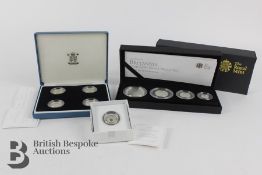 2010 Britannia Four-Coin Proof Set and Piedfort Proof Set