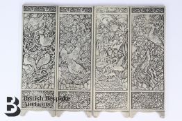 Four Chinese Scroll Weights