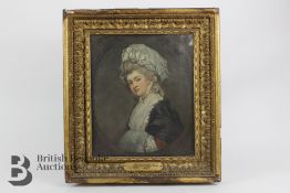 Attributed to John Raphael Smith after George Romney Oil on Canvas