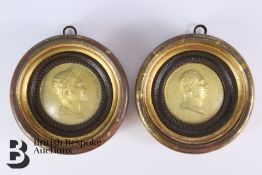 Two Framed Medallions
