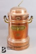 Impressive Copper and Brass Tea Urn