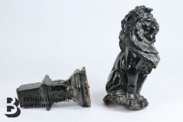 Cast Iron Lion from Railing - Architectural Interest