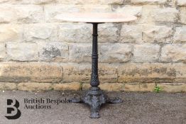 Circular Rose Marble Occasional Table