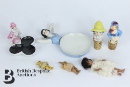 Three Miniature 19th Century Porcelain Dolls