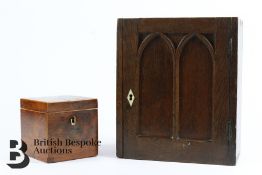Miniature Cupboard and Tea Caddy