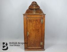 George II Oak Dwarf Corner Cupboard