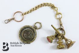 18ct Gold Part Fob Chain