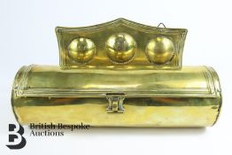George II Brass Cylindrical Candle Box