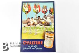 Metal Box Company Ovaltine Advertising Sign