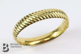 18ct Yellow Gold Bangle