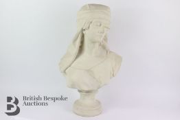 Stone Composite Bust of a Lady