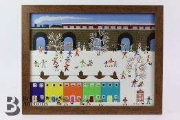 Gordon Barker Original Acrylic - Out in the Snow