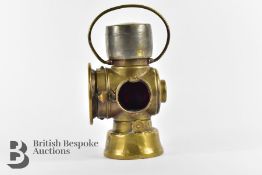 Veteran Car Brass Rear Lamp