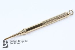 9ct Gold Telescopic Pencil
