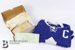 Genuine Brick from Chicago Stadium and Toronto Maple Leafs Interest Incl. Signed Dion Phaneuf Jersey