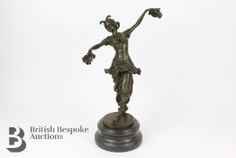 A Bronze Figure Of A Dancer