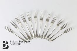 Twelve Rat Tail Hanoverian Forks