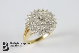 Diamond Cluster Ring