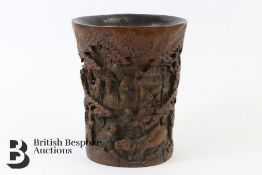 Late 19th Century Bamboo Brush Pot