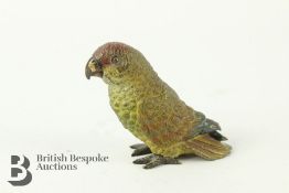 Cold Case Bronze of a Parrot