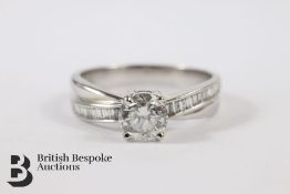 An 18ct White Gold Diamond Ring