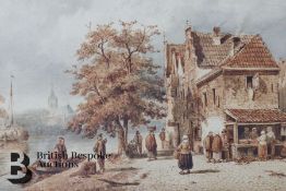 Charles Henri Joseph Leickert (Belgium) Watercolour