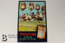 Authentic Metal Box Company Ovaltine Sign