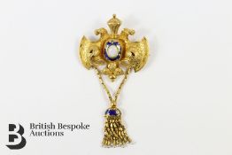 Belle Époque Moonstone Brooch