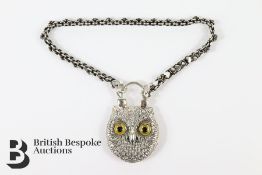 Silver Bracelet and Locket Set