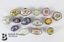 Quantity of Enamel Boxes