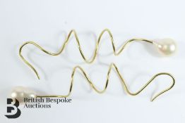 Pair of Yellow Gold Spiral Earrings