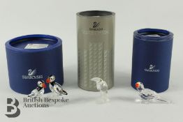Three Swarovski Birds