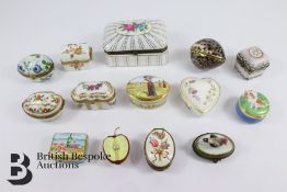 Quantity of Enamel Boxes