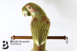 Charming Cast Brass and Copper Parrot