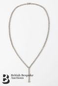 18ct White Gold Diamond Necklace