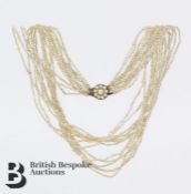 Delicate Multi-Strand Sea Pearl Necklace