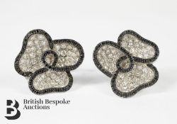 18ct White Gold Diamond Ear Clips