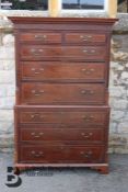Georgian Mahogany Chest on Chest