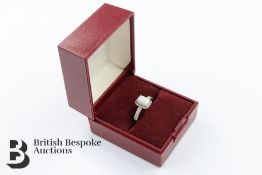 Silver and Cubic Zirconia Ring
