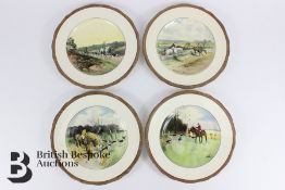 Lionel Edwards Copeland Porcelain Decorative Hunting Plates