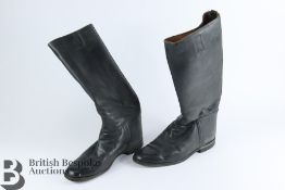 Black Leather Riding Boots