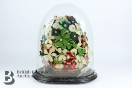 Victorian Wool-Work Still Life in Flowers