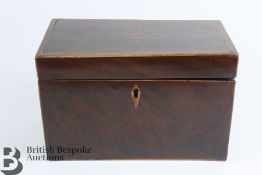 Mahogany Inlaid Tea Caddy