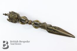 Cast Metal Tibetan Phurba